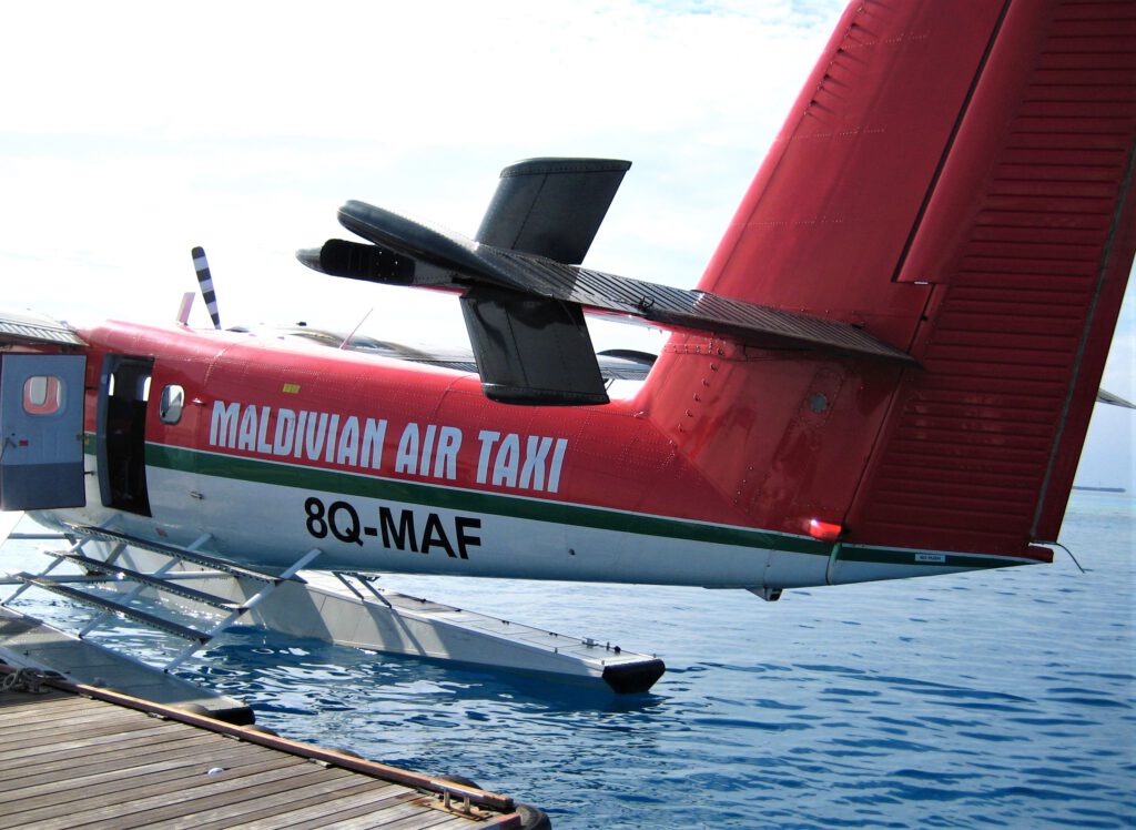 Wasserflugzeug auf den Malediven
