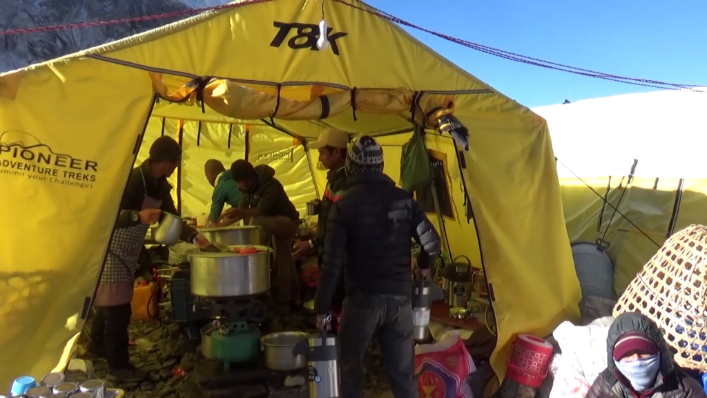 Küchenzelt am Everest Basislager
