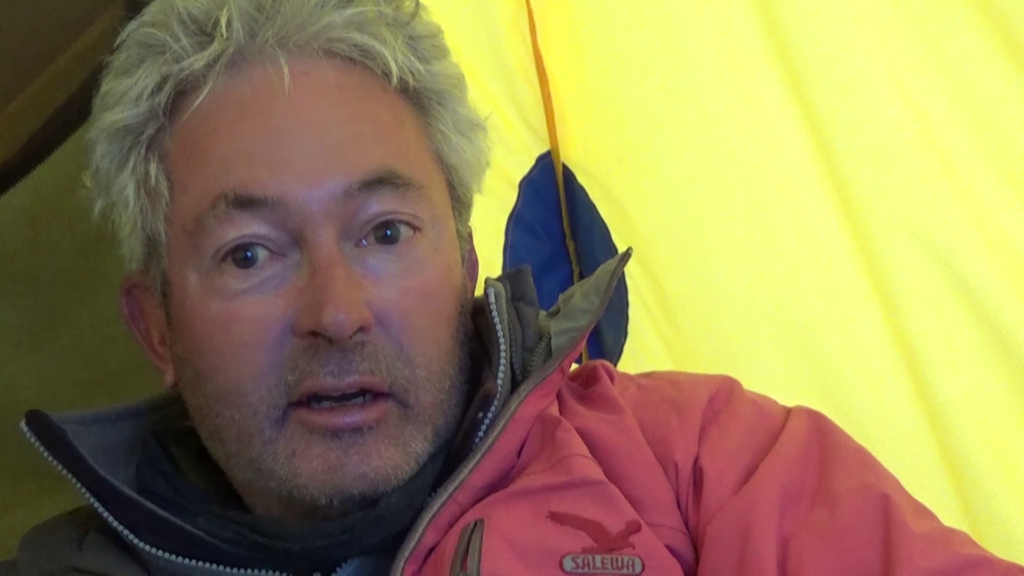 Mikka Bender am Everest Basislager
