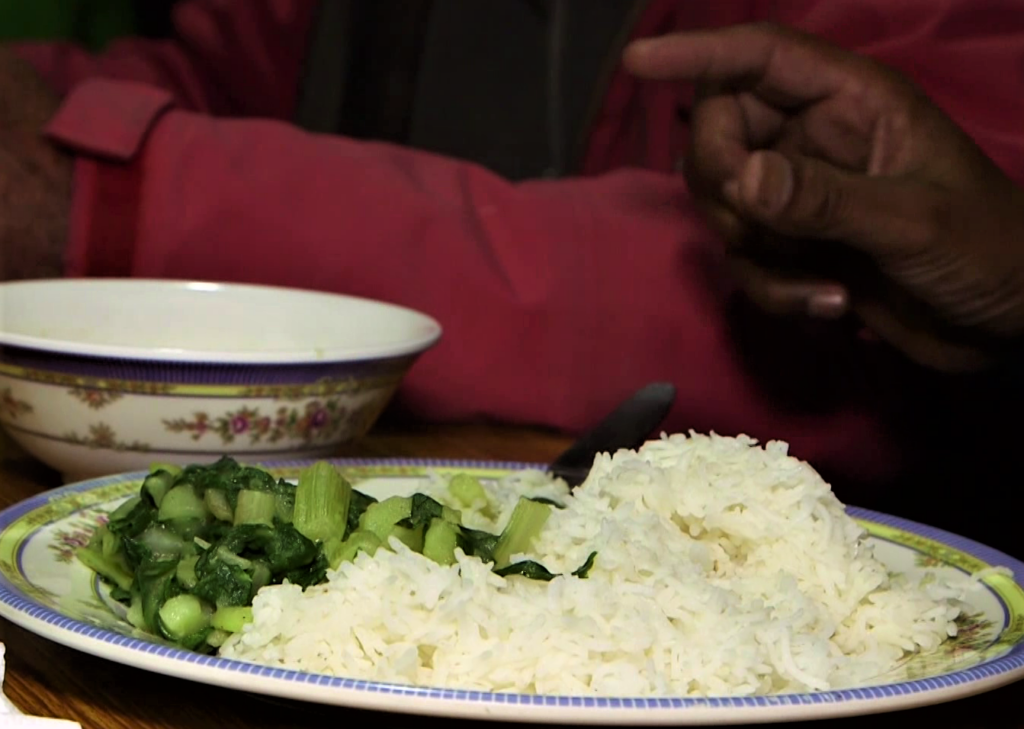 Reis und Gemüse in Nepal
