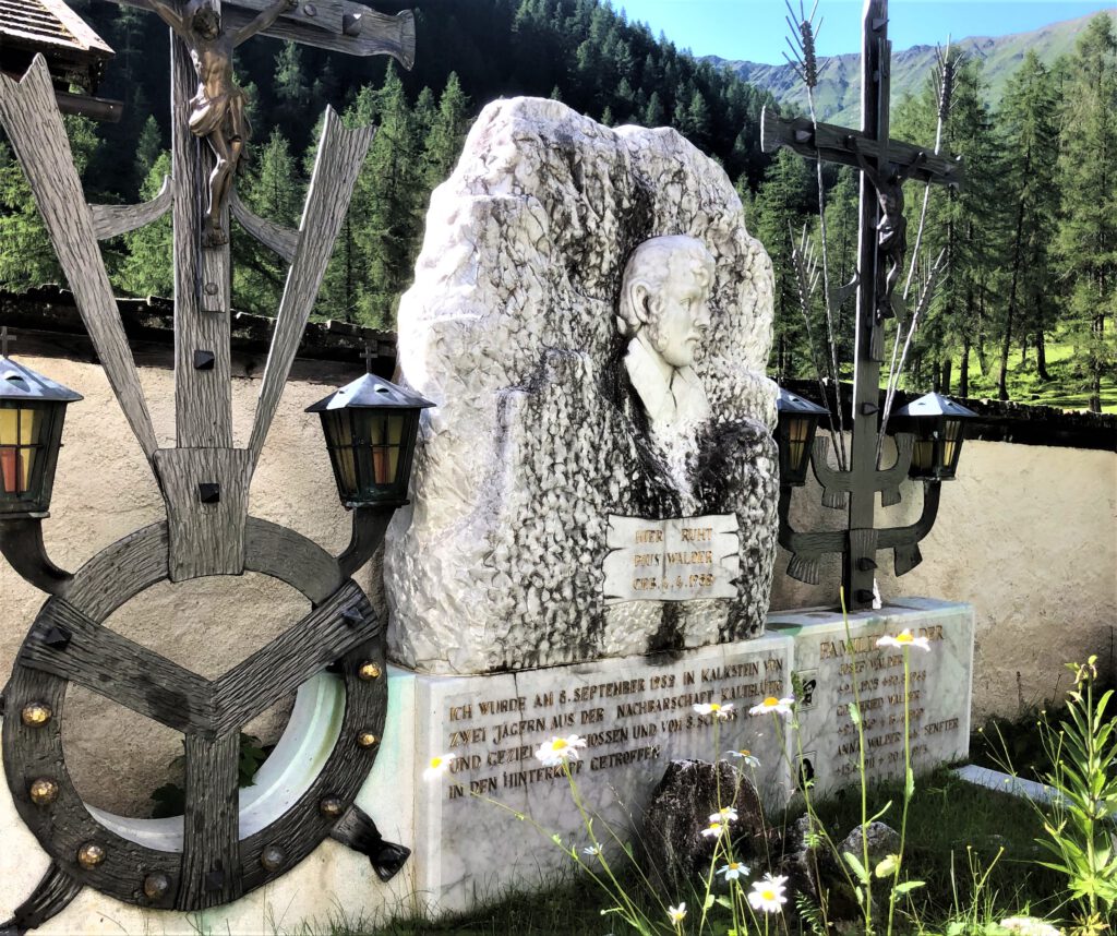 Das Grab von Pius Walder in Kalkstein/Osttirol
