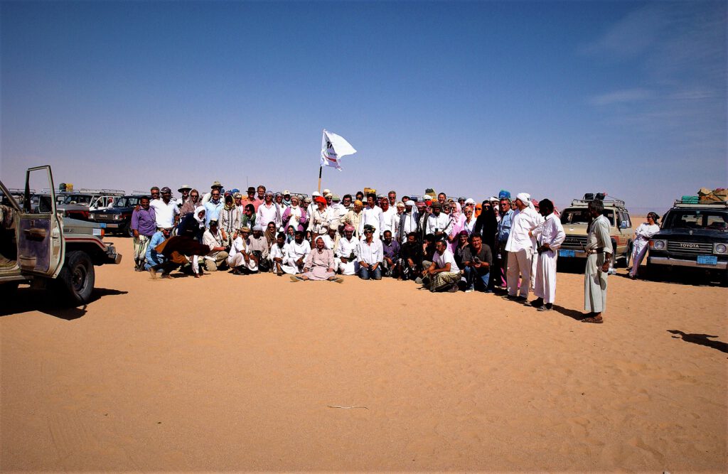 Reisegruppe im Jemen
