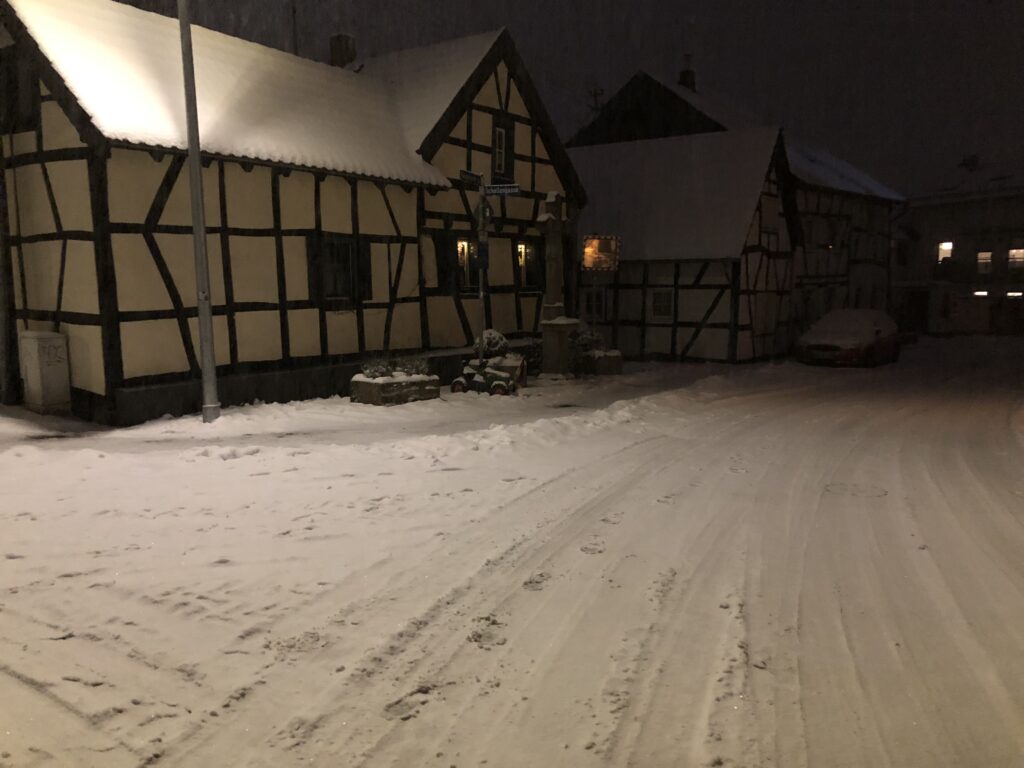 winterliche Dorf in der Voreifel
