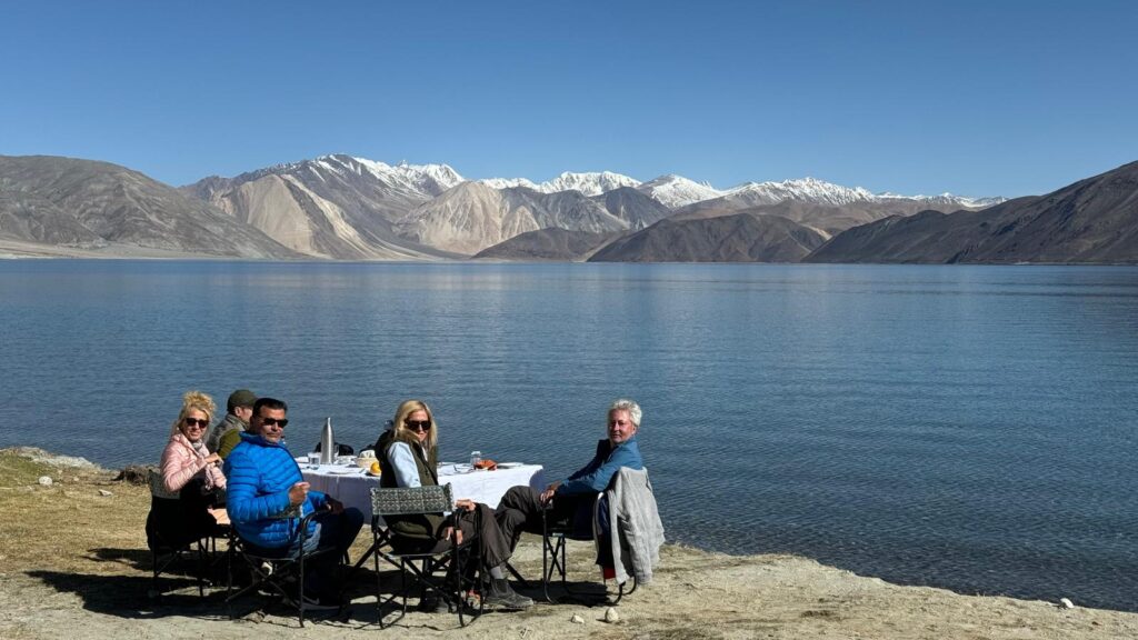 Am Pangong Lake in Ladakh/Indien