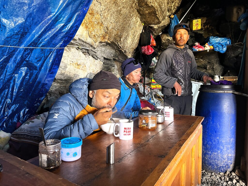 Küche im Hochlager am Mera Peak
