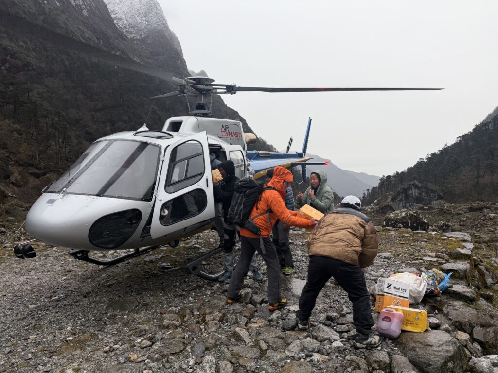 Helipad in Kothe
