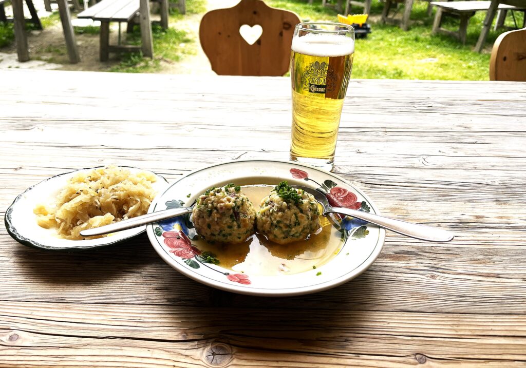 Tiroler Knödel auf der Lasnitzenalm im Virgental

